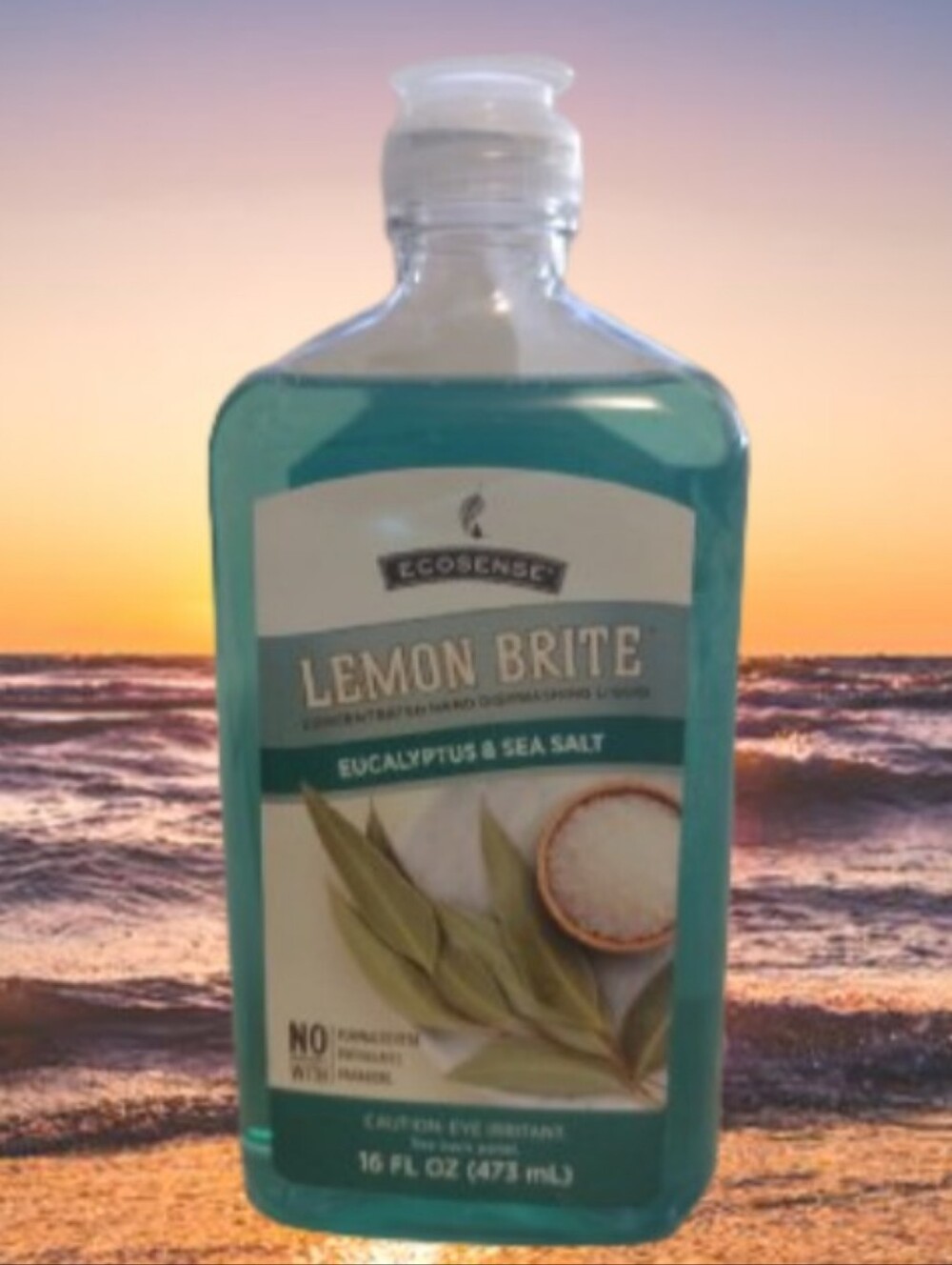 EcoSense Lemon Brite Concentrated Hand Dishwashing Liquid- Eucalyptus & Sea Salt